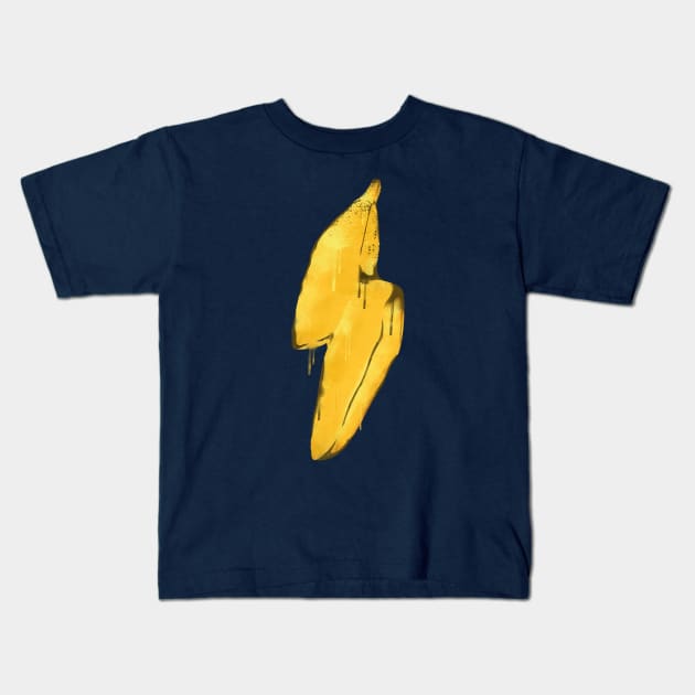 Banana Lighting Kids T-Shirt by sket_chy